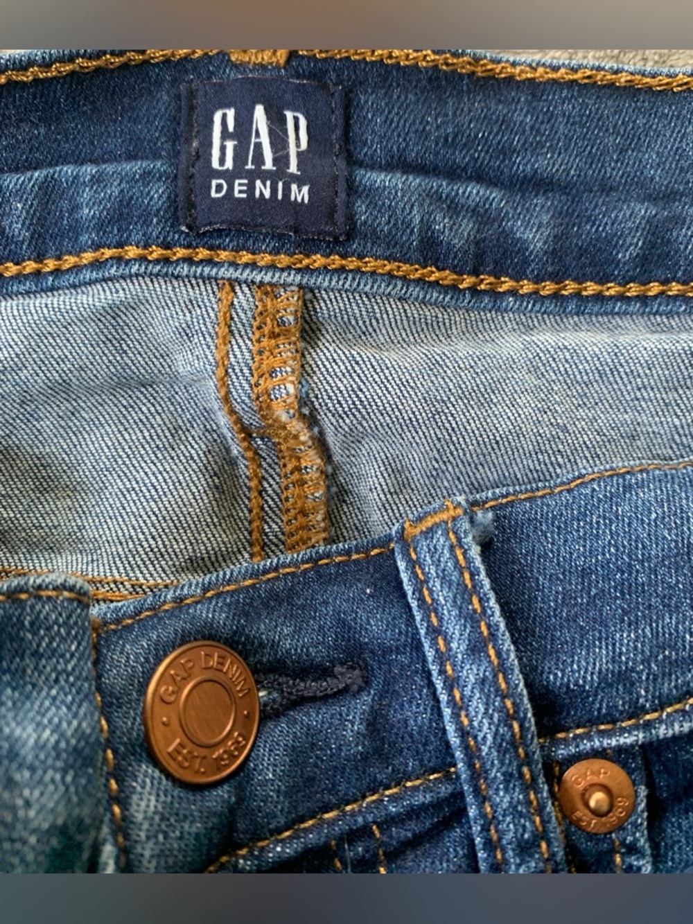 GAP True Skinny Medium Blue Jeans - Picture 3 of 8